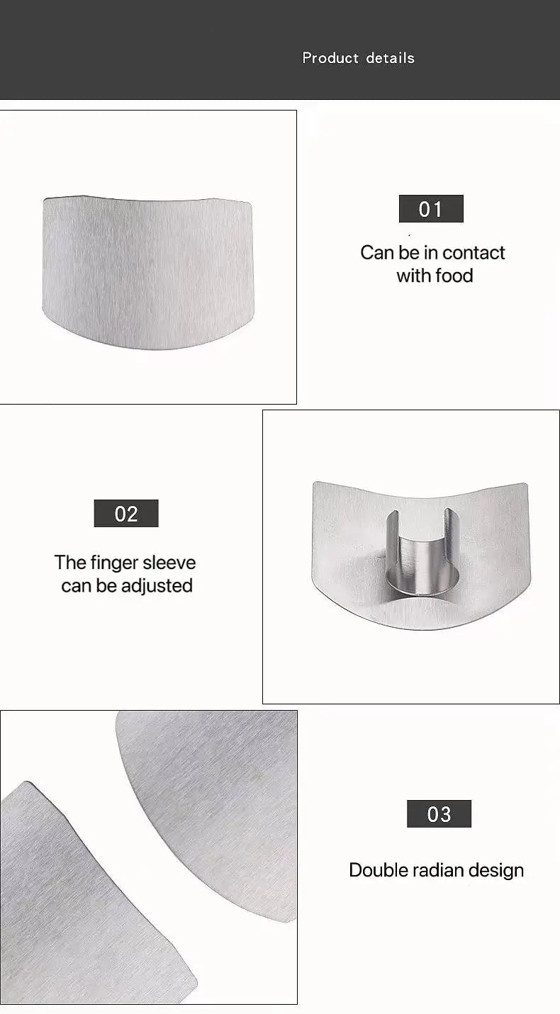 Stainless Steel Vegetable Slicer Hand Guard Kitchen Tool