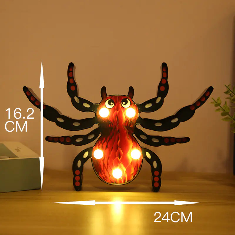 Halloween LED Pumpkin and Bat String Lights Decor