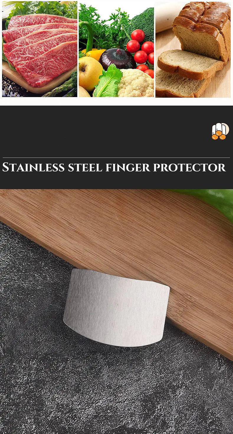 Stainless Steel Vegetable Slicer Hand Guard Kitchen Tool