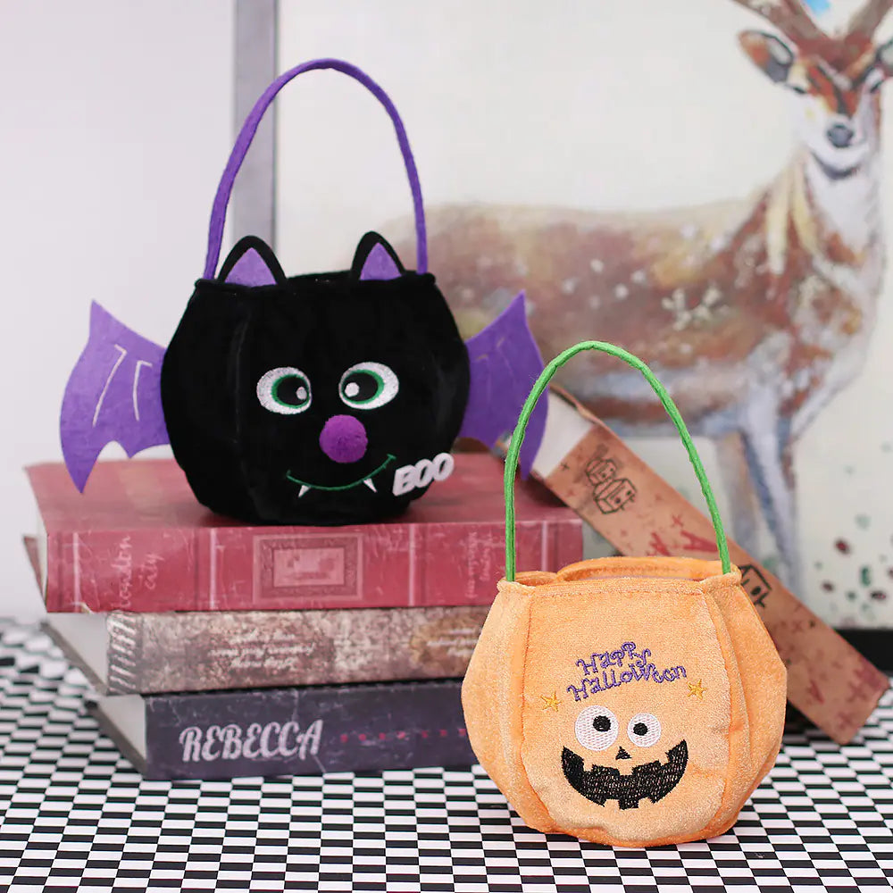 Halloween Party Ghost Bat Black Cat Candy Tote Bag