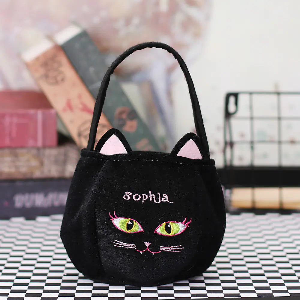 Halloween Party Ghost Bat Black Cat Candy Tote Bag