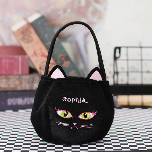Halloween Party Ghost Bat Black Cat Candy Tote Bag