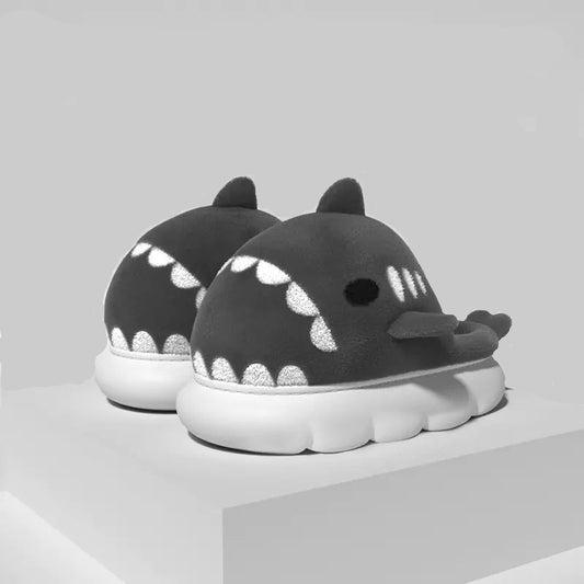 Warm Winter Shark Slippers for Home Use
