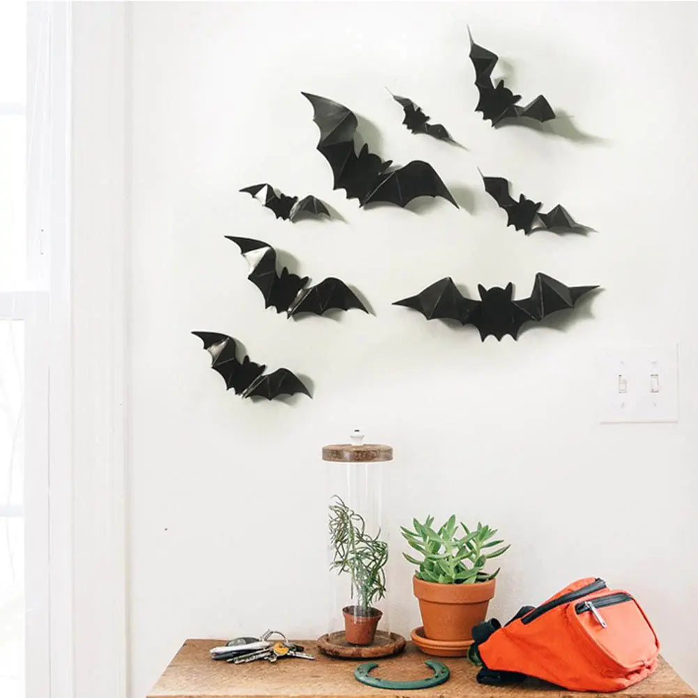 3D Bat Wall Stickers - Glow in the Dark Bats