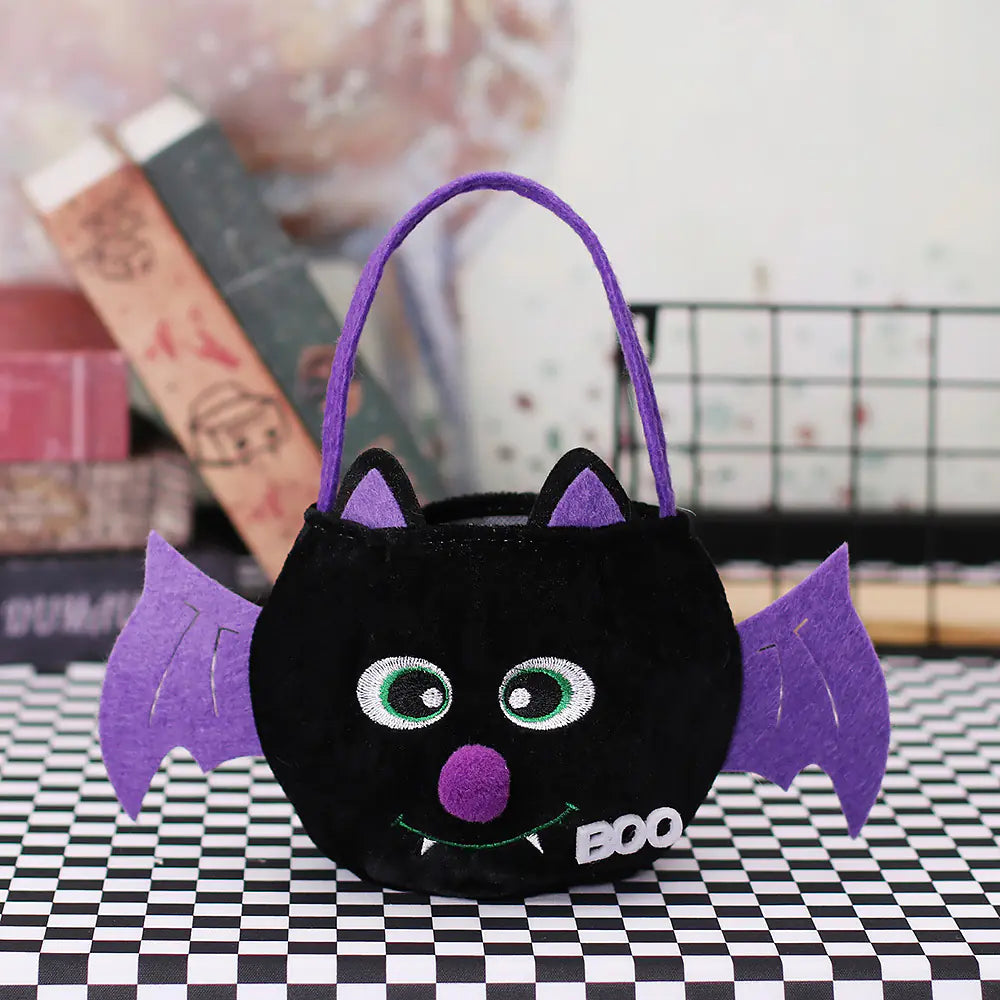 Halloween Party Ghost Bat Black Cat Candy Tote Bag